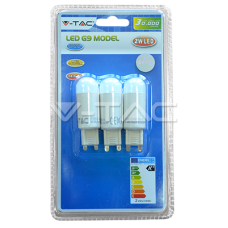 LED Bulb - LED Spotlight - 2W 230V G9 White /Blister Pack 3pcs.